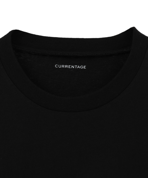 CURRENTAGE(カレンテージ)の「Organic Cotton Jersey Drawstring Cut And Sew(Tシャツ/カットソー・レディース・ホワイト/ブラック・1)」の4枚目の写真