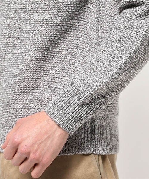 ABAHOUSE（アバハウス）の「コットン/アクリル　ワッフルプルオーバーニット（ニット/セーター・メンズ・カーキ/ネイビー/グレー・2/3/4）」の7枚目の写真