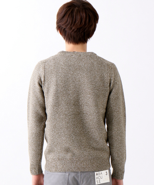 ABAHOUSE（アバハウス）の「コットン/アクリル　ワッフルプルオーバーニット（ニット/セーター・メンズ・カーキ/ネイビー/グレー・2/3/4）」の10枚目の写真