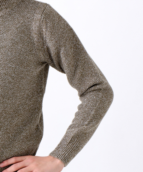 ABAHOUSE（アバハウス）の「コットン/アクリル　ワッフルプルオーバーニット（ニット/セーター・メンズ・カーキ/ネイビー/グレー・2/3/4）」の12枚目の写真