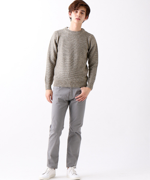 ABAHOUSE（アバハウス）の「コットン/アクリル　ワッフルプルオーバーニット（ニット/セーター・メンズ・カーキ/ネイビー/グレー・2/3/4）」の14枚目の写真