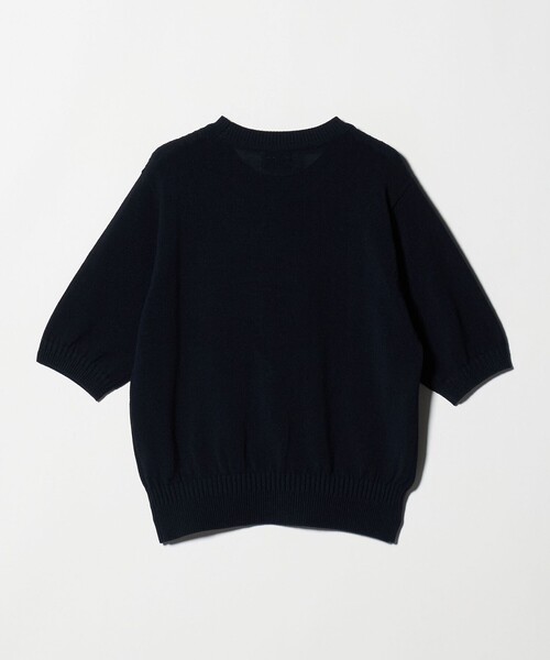 UNITED ARROWS(ユナイテッドアローズ)の「クルーネック ベーシック ショートスリーブ ニット ‐ウォッシャブル‐(ニット/セーター・レディース・ナチュラル/ネイビー/ケリーグリーン・FREE)」の10枚目の写真