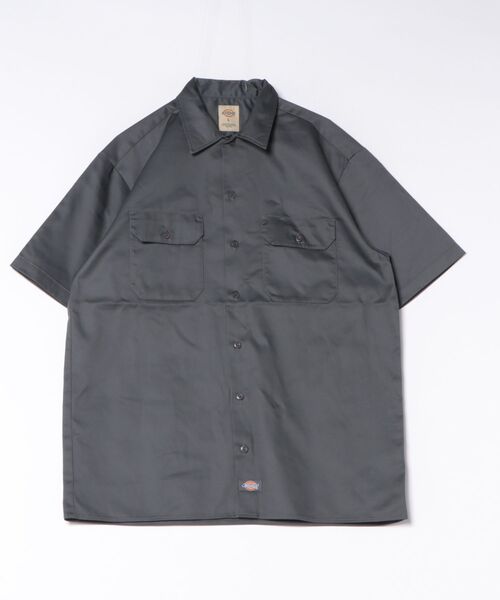 Dickies(ディッキーズ)の「【DICKIES/ディッキーズ】【シワになりにくく丈夫】TCツイルワークシャツ DC2028 フラップポケット ユニセックス スケーター ストリート アメカジ 定番(シャツ/ブラウス・メンズ・チャコールグレー/ダークベージュ/ブラック・LARGE/X-LARGE/MEDIUM)」の6枚目の写真