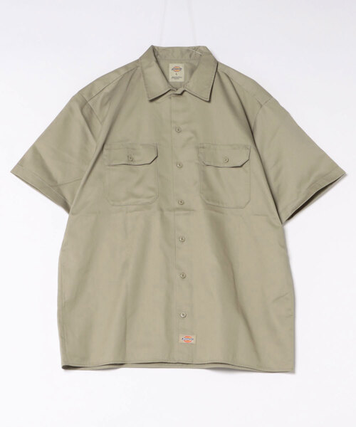 Dickies(ディッキーズ)の「【DICKIES/ディッキーズ】【シワになりにくく丈夫】TCツイルワークシャツ DC2028 フラップポケット ユニセックス スケーター ストリート アメカジ 定番(シャツ/ブラウス・メンズ・チャコールグレー/ダークベージュ/ブラック・LARGE/X-LARGE/MEDIUM)」の7枚目の写真
