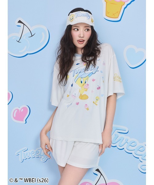 セール】【Tweety】【接触冷感】カットセットアップ（ルームウェア