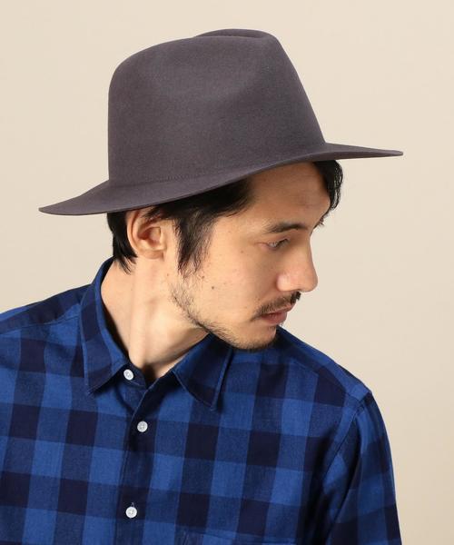 BEAUTY&YOUTH UNITED ARROWS（ビューティーアンドユースユナイテッドアローズ）の「BY フェルト ブリムハット◆（ハット・メンズ・グレー/オリーブ/ブラック/ネイビー・FREE）」の10枚目の写真