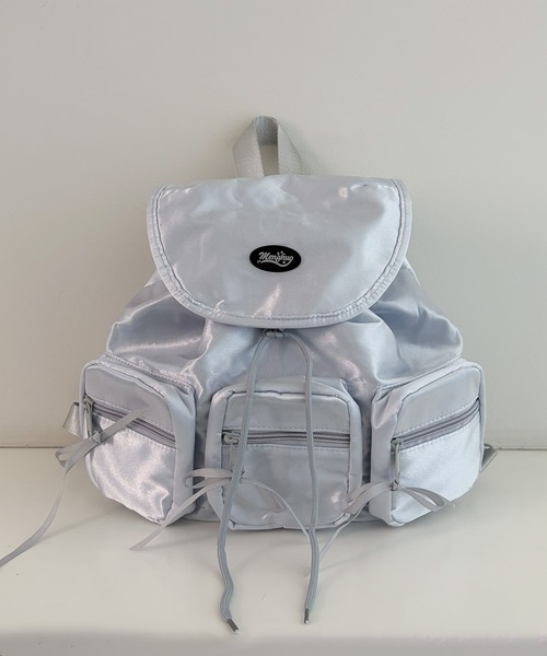 frunco(フランコ)の「【ZOZOTOWN限定】サテンリュック(バックパック/リュック・レディース・ブルー/グレー/アイボリー/ブラック・FREE)」の3枚目の写真