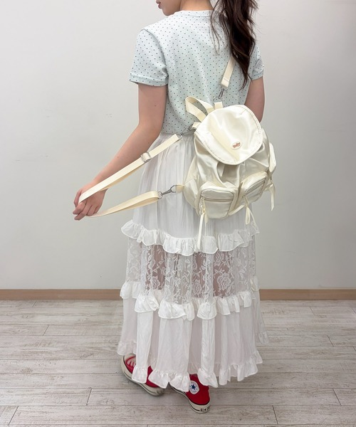frunco(フランコ)の「【ZOZOTOWN限定】サテンリュック(バックパック/リュック・レディース・ブルー/グレー/アイボリー/ブラック・FREE)」の20枚目の写真