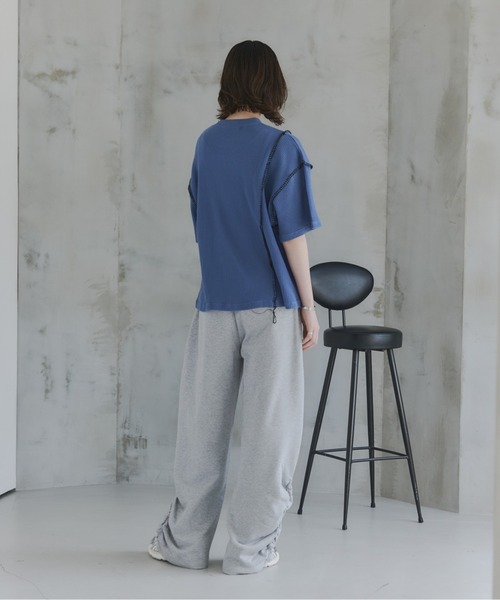 Confirm（コンファーム）の「Side-Gather Gradient Sweatpants /  サイドギャザー グラデーションスウェットパンツ メンズ ウィメンズ ユニセックス（その他パンツ・メンズ・チャコールグレー/グレー/ブラック・L/M/S）」の13枚目の写真