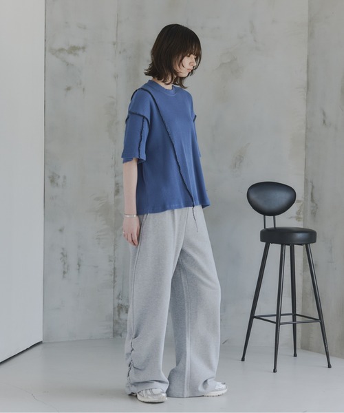 Confirm（コンファーム）の「Side-Gather Gradient Sweatpants /  サイドギャザー グラデーションスウェットパンツ メンズ ウィメンズ ユニセックス（その他パンツ・メンズ・チャコールグレー/グレー/ブラック・L/M/S）」の12枚目の写真