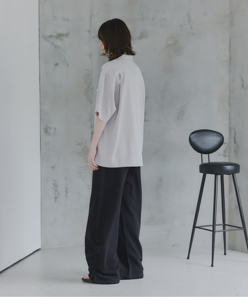 Confirm（コンファーム）の「Side-Gather Gradient Sweatpants /  サイドギャザー グラデーションスウェットパンツ メンズ ウィメンズ ユニセックス（その他パンツ・メンズ・チャコールグレー/グレー/ブラック・L/M/S）」の20枚目の写真