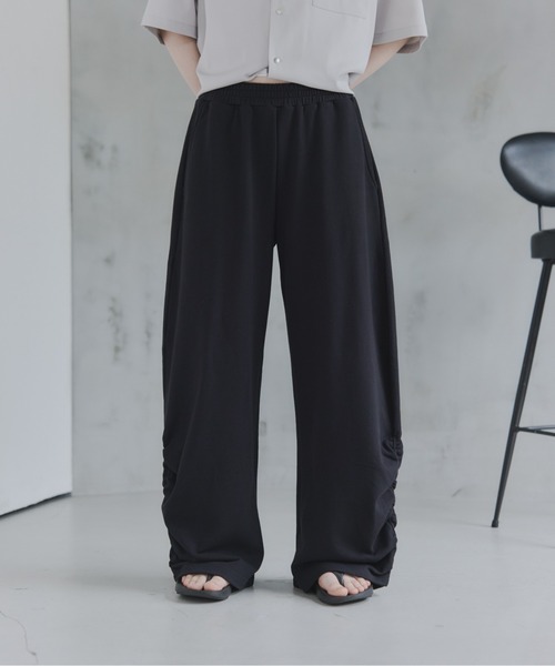 Confirm（コンファーム）の「Side-Gather Gradient Sweatpants /  サイドギャザー グラデーションスウェットパンツ メンズ ウィメンズ ユニセックス（その他パンツ・メンズ・チャコールグレー/グレー/ブラック・L/M/S）」の15枚目の写真