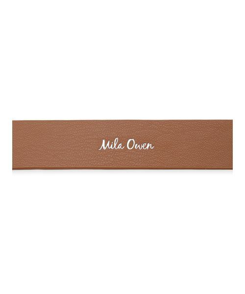Mila Owen(ミラオーウェン)の「リングチェーンフェイクレザーベルト(ベルト・レディース・キャメル/ブラウン/ブラック・F)」の7枚目の写真