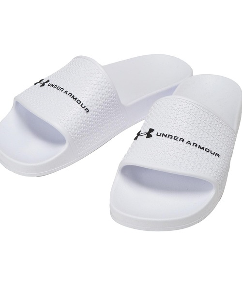 UNDER ARMOUR(アンダーアーマー)の「サンダル スライド メンズ 大きいサイズ ワンポイントロゴ シャワーサンダル UNDER ARMOUR (アンダーアーマー)(サンダル・メンズ・ブルー/ホワイト/ブラック・29.0cm/30.0cm)」の2枚目の写真