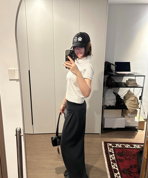 AsheKsha（アシクシャ）の「ポロシャツ風半袖Tシャツ（Tシャツ/カットソー・レディース・ホワイト・M）」の15枚目の写真
