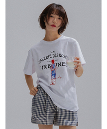 French Muse Artwork Tee_WHITE