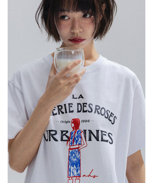 ANNEHEARTS(アンハーツ)の「French Muse Artwork Tee_WHITE(Tシャツ/カットソー・レディース・その他・FREE)」の3枚目の写真