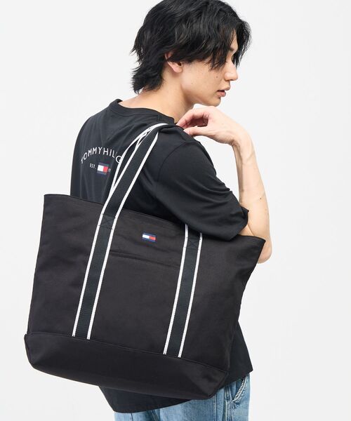 TOMMY HILFIGER(トミーヒルフィガー)の「【オンライン限定】トートバッグ(トートバッグ・メンズ・マルチ/ブラック・FREE)」の14枚目の写真