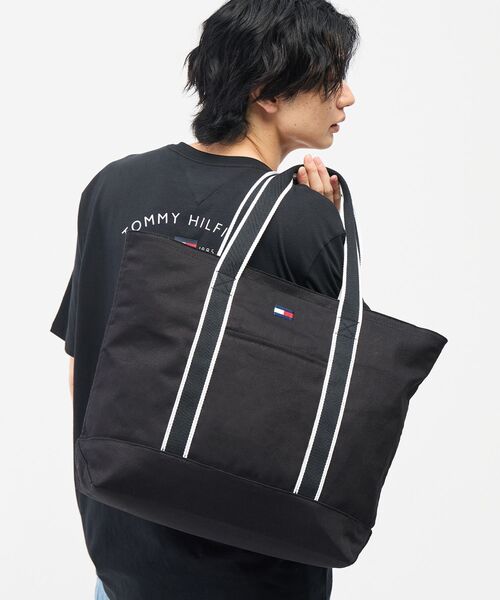 TOMMY HILFIGER(トミーヒルフィガー)の「【オンライン限定】トートバッグ(トートバッグ・メンズ・マルチ/ブラック・FREE)」の15枚目の写真