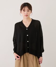 Vネックイージーカーディガン