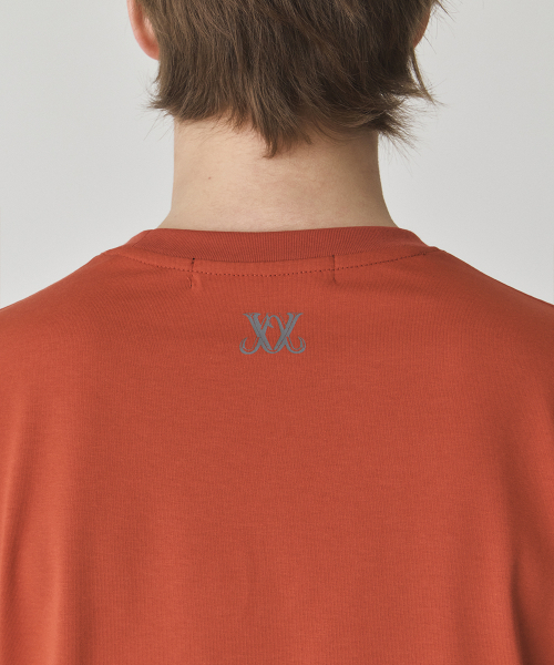 WESLEYHYUSTON(ウェズリーユーストン)の「Quiet logo detail t shirt orange(Tシャツ/カットソー・メンズ・その他・MEDIUM/LARGE/SMALL)」の3枚目の写真