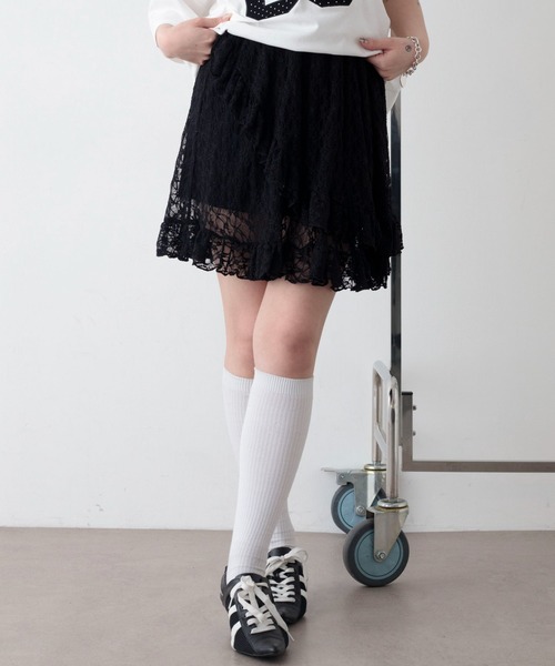 WEGO(ウィゴー)の「WEGO/レースフリルスカート(スカート・レディース・ホワイト/ブラック・FREE)」の15枚目の写真