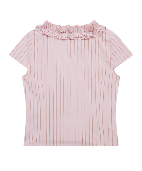 Midnight Move(ミッドナイトムーブ)の「st frill shirt (pink)(シャツ/ブラウス・レディース・その他・SMALL/MEDIUM)」の4枚目の写真