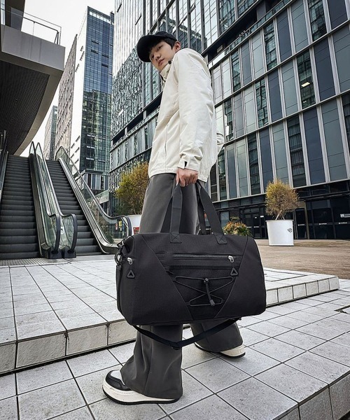 Miniministore(ミニミニストア)の「ボストンバッグユニセックストラベルバッグ(ボストンバッグ・レディース・ネイビー/ベビーピンク/アイボリー/ブラック・FREE)」の19枚目の写真