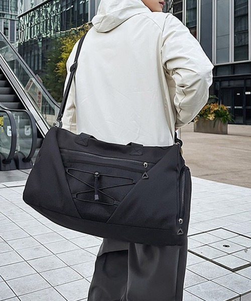 Miniministore(ミニミニストア)の「ボストンバッグユニセックストラベルバッグ(ボストンバッグ・レディース・ネイビー/ベビーピンク/アイボリー/ブラック・FREE)」の20枚目の写真