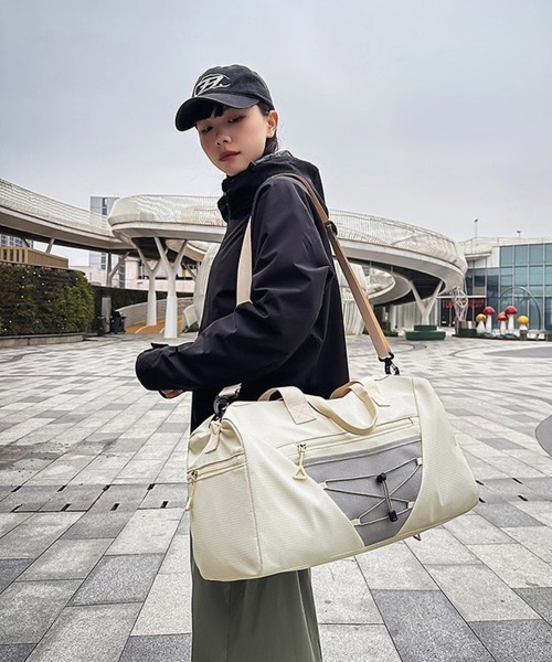 Miniministore(ミニミニストア)の「ボストンバッグユニセックストラベルバッグ(ボストンバッグ・レディース・ネイビー/ベビーピンク/アイボリー/ブラック・FREE)」の22枚目の写真