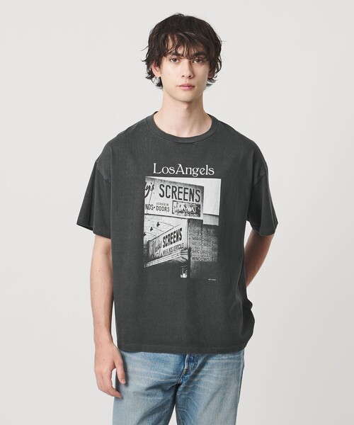 FILL THE BILL(フィルザビル)の「【別注】<FILL THE BILL>LOS ANGELS TEE/ロサンゼルス Tシャツ(Tシャツ/カットソー・メンズ・ホワイト/ブラック・1/2)」の5枚目の写真