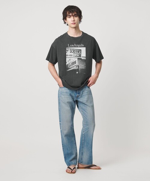 FILL THE BILL(フィルザビル)の「【別注】<FILL THE BILL>LOS ANGELS TEE/ロサンゼルス Tシャツ(Tシャツ/カットソー・メンズ・ホワイト/ブラック・1/2)」の6枚目の写真