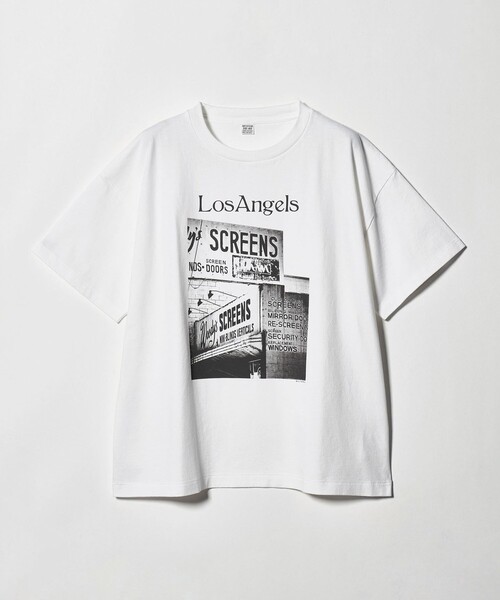 FILL THE BILL(フィルザビル)の「【別注】<FILL THE BILL>LOS ANGELS TEE/ロサンゼルス Tシャツ(Tシャツ/カットソー・メンズ・ホワイト/ブラック・1/2)」の10枚目の写真