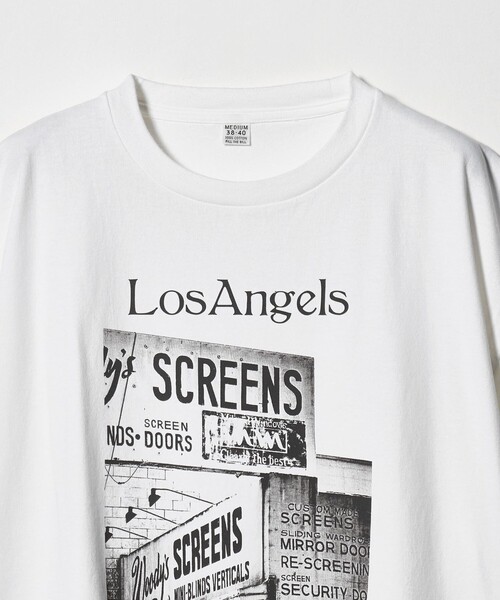 FILL THE BILL(フィルザビル)の「【別注】<FILL THE BILL>LOS ANGELS TEE/ロサンゼルス Tシャツ(Tシャツ/カットソー・メンズ・ホワイト/ブラック・1/2)」の11枚目の写真