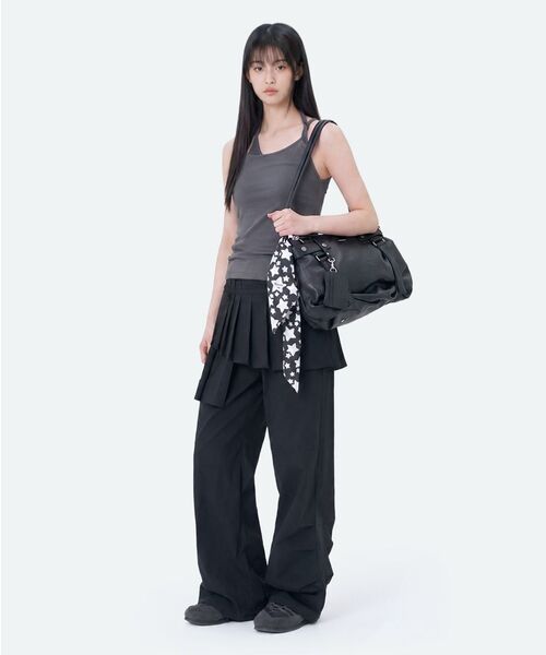 Miseki SEOUL(ミセキソウル)の「Twist string layered sleeveless CHARCOAL(Tシャツ/カットソー・レディース・その他・1/2)」の4枚目の写真