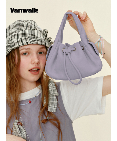 VANWALK（バンウォーク）の「Mochi Leather Tote Bag [Purple]（ショルダーバッグ・レディース・パープル・FREE）」の2枚目の写真
