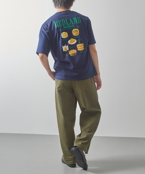 CONTACT(コンタクト)の「【CONTACT】バックプリントハンバーガーTシャツ 12629030(Tシャツ/カットソー・メンズ・ネイビー/ホワイト/ブラック・M/L)」の10枚目の写真