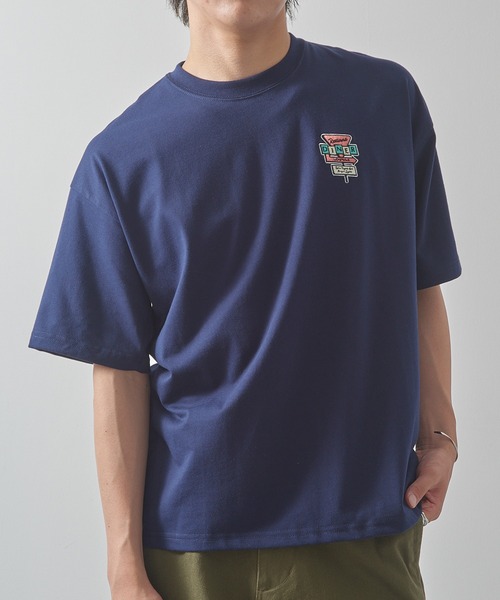 CONTACT(コンタクト)の「【CONTACT】バックプリントハンバーガーTシャツ 12629030(Tシャツ/カットソー・メンズ・ネイビー/ホワイト/ブラック・M/L)」の7枚目の写真