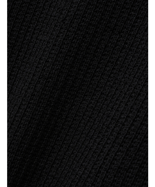 NOIRER(ノイア)の「ラックスコットンベーシックハーフニット(ブラック)(ニット/セーター・メンズ・その他・48/50/52)」の2枚目の写真