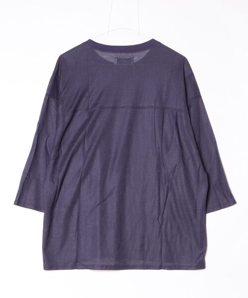 markaware(マーカウェア)の「【markaware/marka】BALL GAMES 3/4 SLEEVE TEE(Tシャツ/カットソー・メンズ・パープル/グレー/ブラック・2)」の4枚目の写真