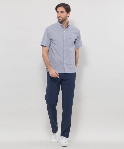 MACKINTOSH LONDON(マッキントッシュ ロンドン)の「【WEB・一部店舗限定】ポプリンワッシャーパンツ(その他パンツ・メンズ・ダークネイビー/ベージュ系その他・90/86/82)」の3枚目の写真