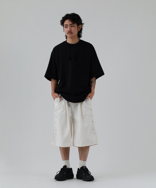 FUNALIVE(ファンアライブ)の「ABETTOR ツイルサイドスタッヅ使い8分丈シューツ(その他パンツ・メンズ・チャコールグレー/オフホワイト/ブラック・FREE)」の9枚目の写真