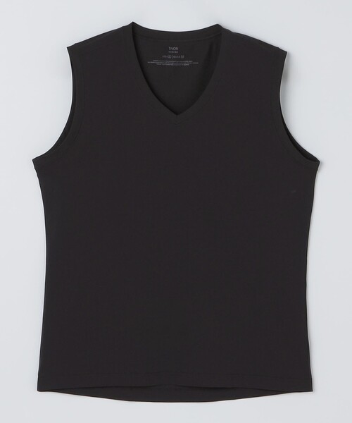 SHIPS(シップス)の「【SHIPS別注】TAION: Vネック タンクトップ(タンクトップ・メンズ・ブラック/ダークグレー/ホワイト・LARGE/MEDIUM/SMALL/X-LARGE)」の2枚目の写真