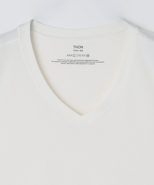 SHIPS(シップス)の「【SHIPS別注】TAION: Vネック タンクトップ(タンクトップ・メンズ・ブラック/ダークグレー/ホワイト・LARGE/MEDIUM/SMALL/X-LARGE)」の6枚目の写真