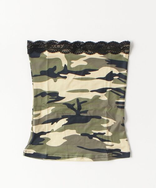 tinkerend（ティンカーエンド）の「Race Camouflage Tube Top / レースカモフラージュチューブトップ（キャミソール・レディース・カモフラージュ・FREE）」の2枚目の写真