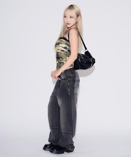 tinkerend(ティンカーエンド)の「Race Camouflage Tube Top / レースカモフラージュチューブトップ(キャミソール・レディース・カモフラージュ・FREE)」の13枚目の写真