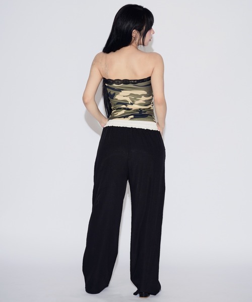 tinkerend(ティンカーエンド)の「Race Camouflage Tube Top / レースカモフラージュチューブトップ(キャミソール・レディース・カモフラージュ・FREE)」の8枚目の写真