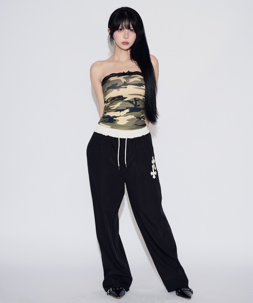 tinkerend(ティンカーエンド)の「Race Camouflage Tube Top / レースカモフラージュチューブトップ(キャミソール・レディース・カモフラージュ・FREE)」の6枚目の写真