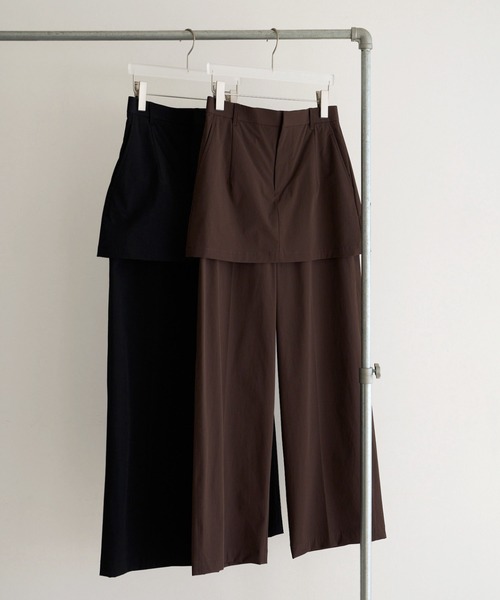 anuke(アンヌーク)の「Multifunction Layered Pants(その他パンツ・レディース・ブラック/ブラウン・38inch/36inch)」の7枚目の写真