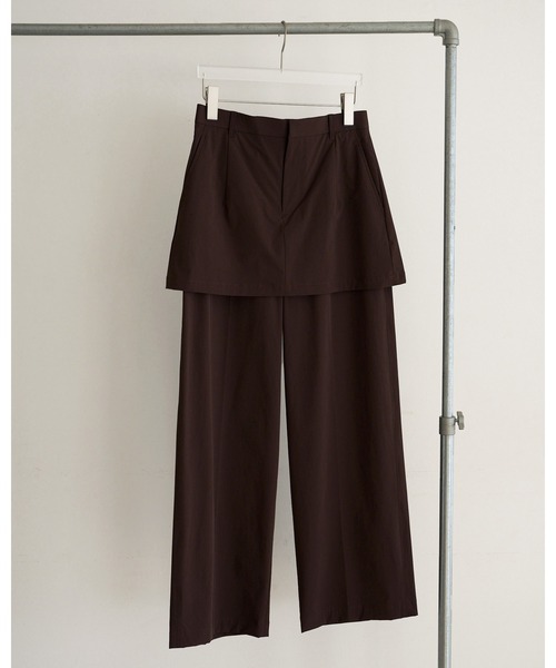 anuke(アンヌーク)の「Multifunction Layered Pants(その他パンツ・レディース・ブラック/ブラウン・38inch/36inch)」の3枚目の写真
